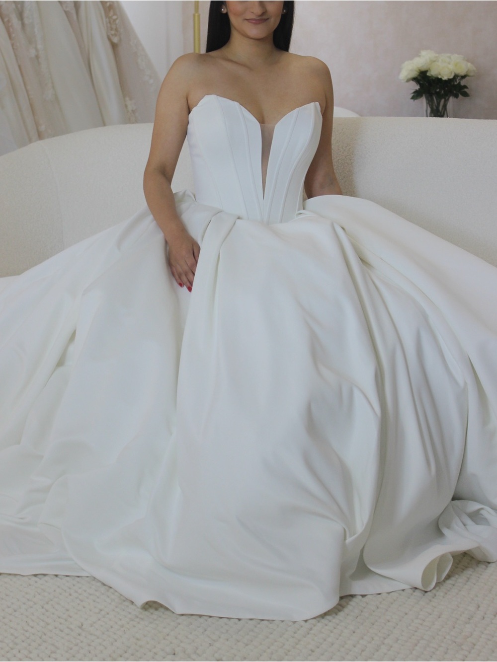 Elegant Strapless Ball Gown Wedding Dress | Maggie Sottero - Derrick